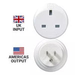 Go Travel Adaptor UK 3 Pin to USA 2 Pin | 526.101
