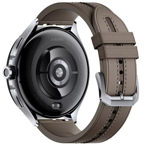 Xiaomi Watch 2 Pro Smart Watch with Brown Leather Strap - Silver | BHR7216GL