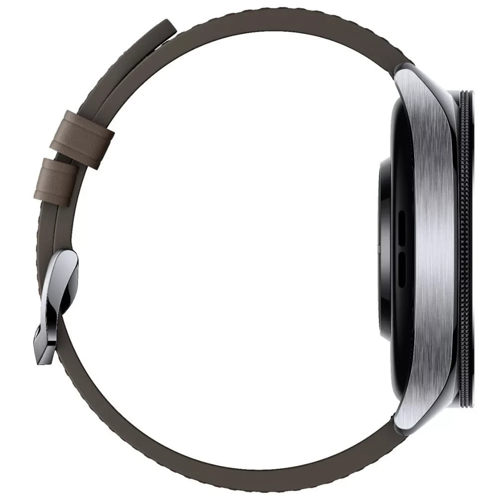 Xiaomi Watch 2 Pro Smart Watch with Brown Leather Strap - Silver | BHR7216GL