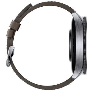 Xiaomi Watch 2 Pro Smart Watch with Brown Leather Strap - Silver | BHR7216GL