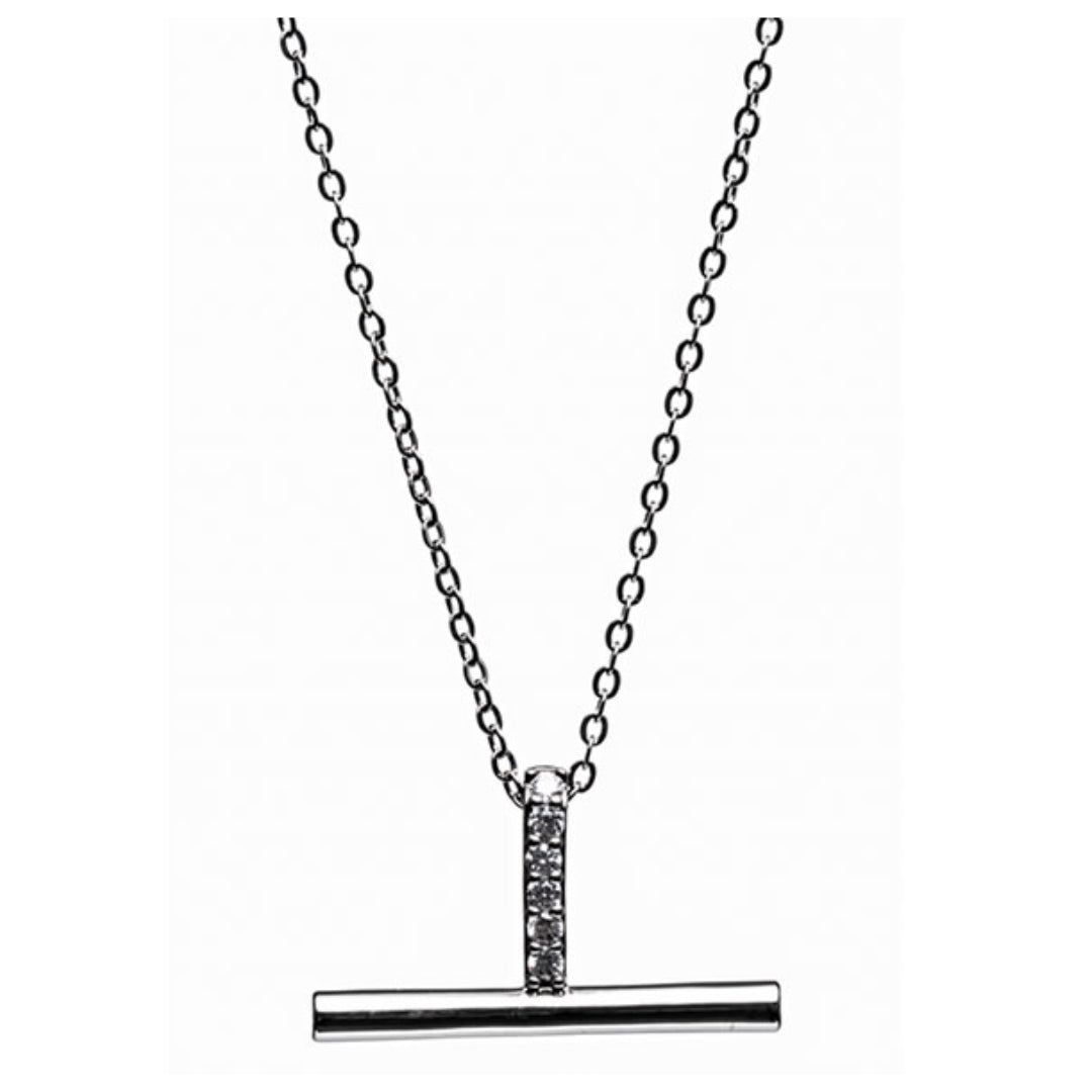 Newgrange Living T Bar  Pendant - Silver | 600062