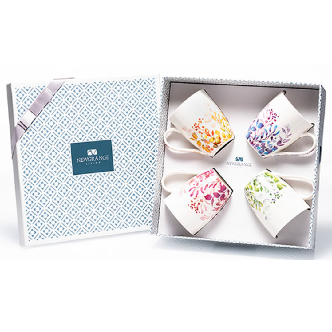 Newgrange Living Floral Bone China Mugs Set of 4 | 30254