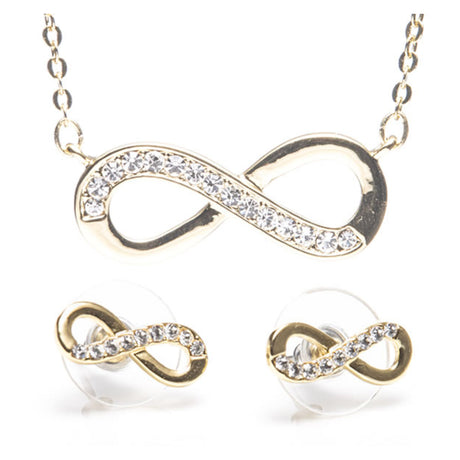 Newgrange Living Infinity Pendant & Earring Set - Gold | 600320
