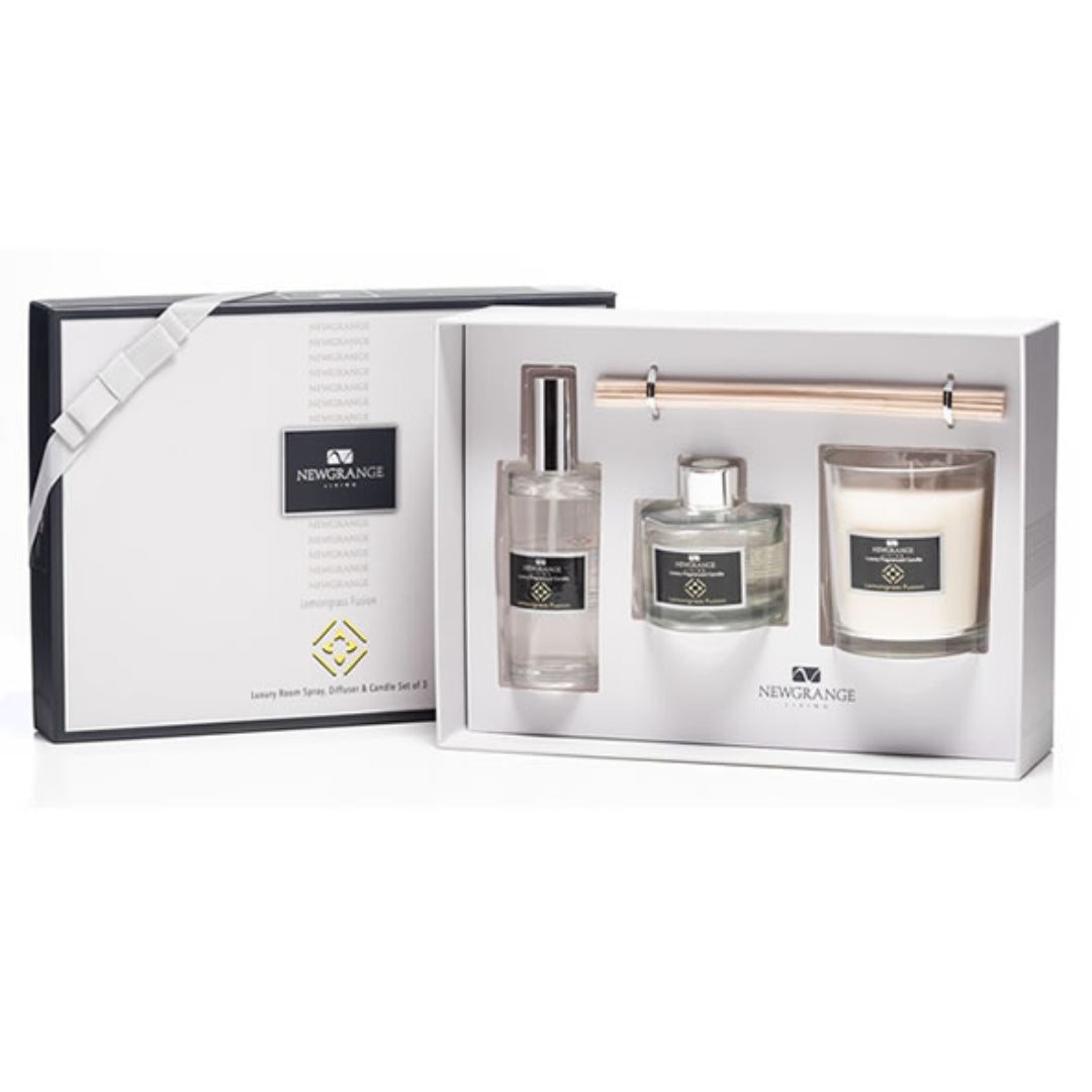 Newgrange Living Luxury Room Spray / Diffuser / Candle Set - Lemongrass Fusion | 9128