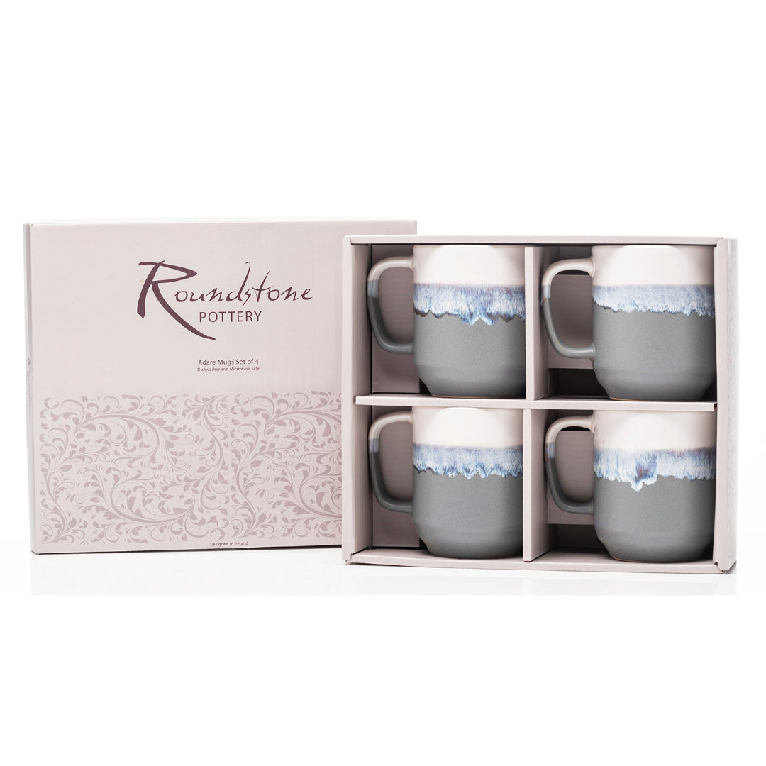 Newgrange Living Roundstone Pottery Adare Mugs Set of 4 | HP18