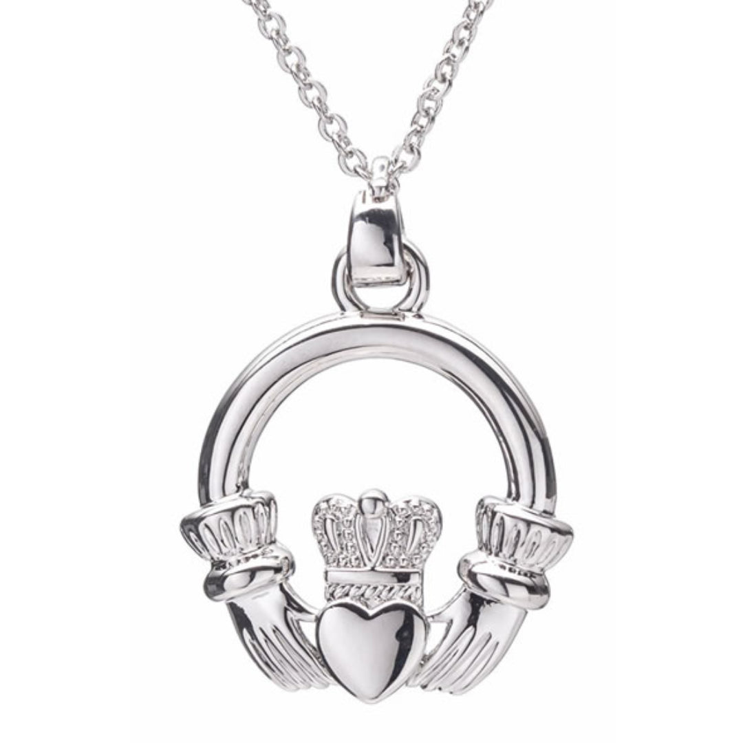 Newgrange Living Claddagh Pendant - Silver | 600339