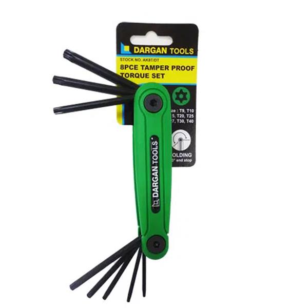 Dargan 8 Piece Folding Torque Allen Key Set | AK8T/DT