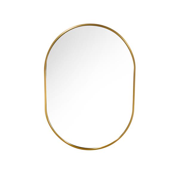 Tara Lane Modena Oval Wall Mirror 50cm x 70cm - Gold | TL6042