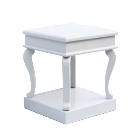 Tara Lane Scroll End Table - Ivory | TL6320