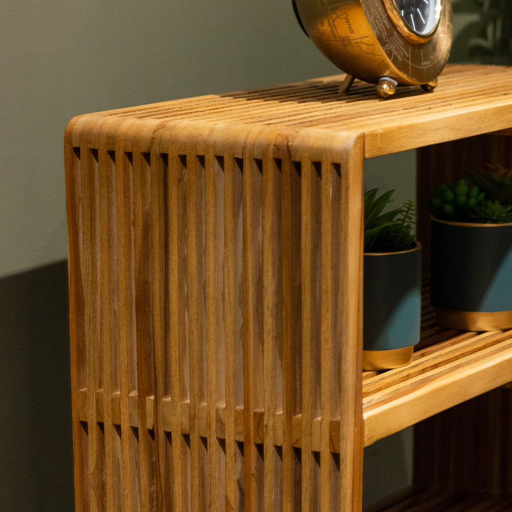 Tara Lane Bari Bookshelf Stand 3 Shelf - Teak | TL6444