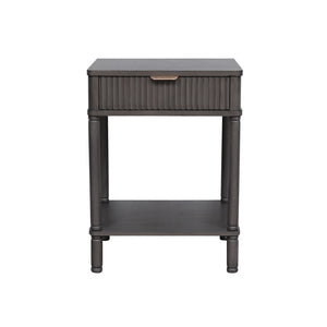Tara Lane Harman 1 Drawer End Table - Dark Charcoal Grey | TL6607