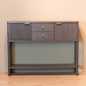 Tara Lane Harman 2 Door 2 Drawer Console Table - Dark Charcoal Grey | TL6612