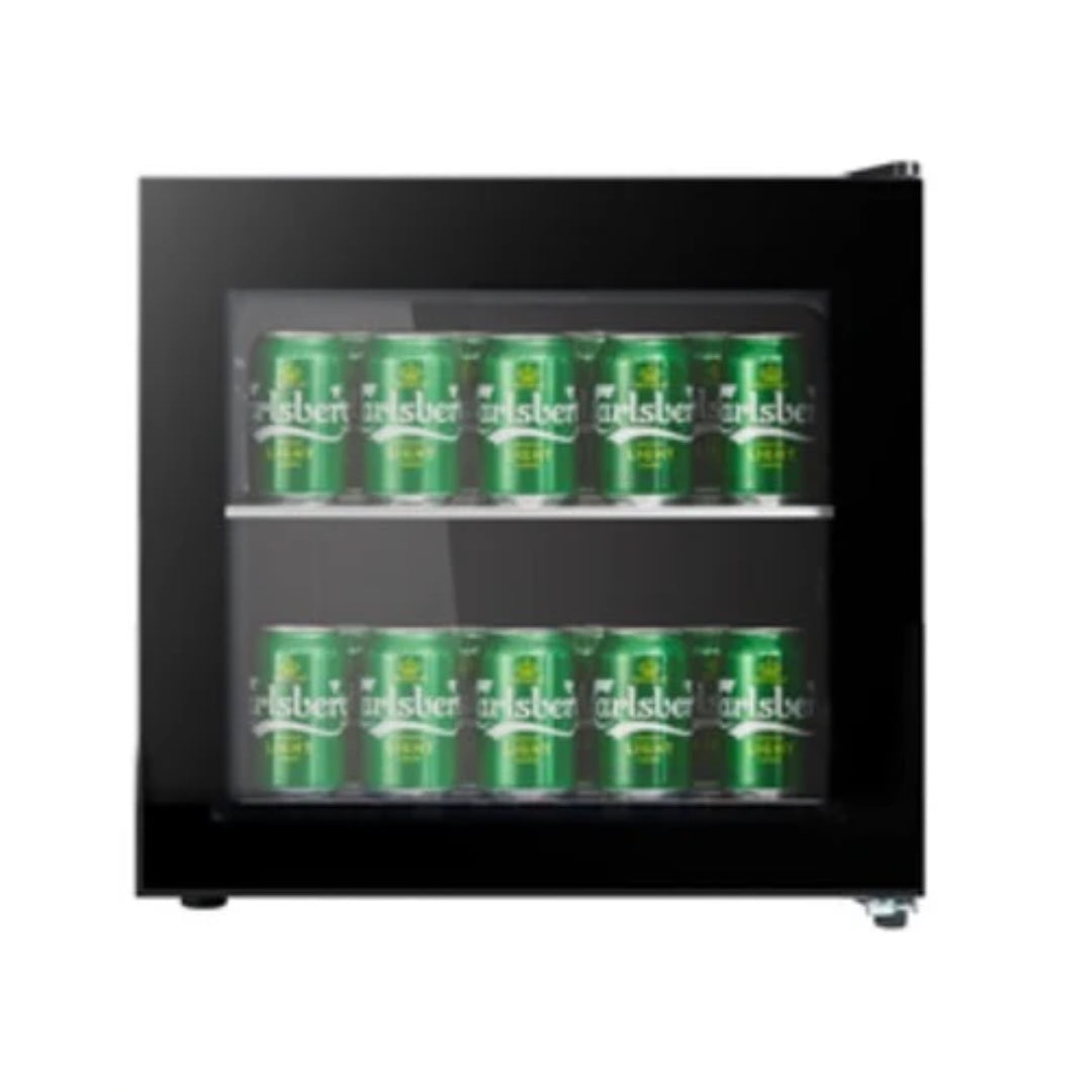 Powerpoint Beverage Drinks Cooler Fridge - Black | P446MDBC-E