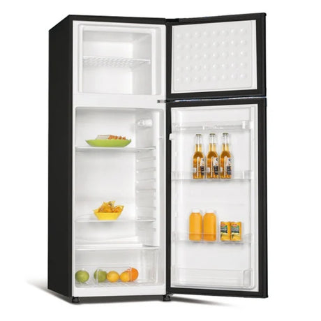 Powerpoint 143cm Top Mount Fridge Freezer - Black | P75562MLBL