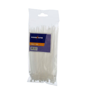 Powermaster 380mm x 7.6mm Cable Ties - White | 1336-02