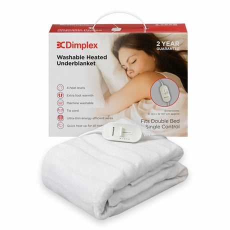 Dimplex Double - Washable Heated Underblanket Electric Blanket | DUB1002