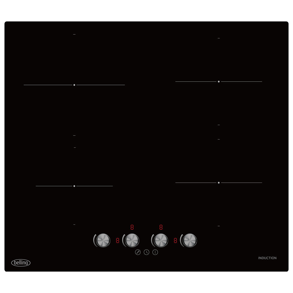 Belling 60cm 4 Zone Induction Hob | BRIH60BK