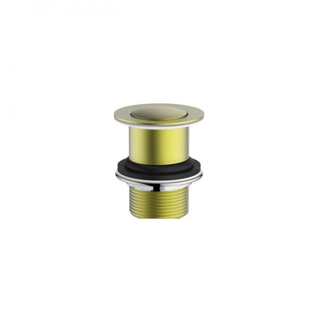 Tailored Unslotted Click Clack Basin Waste - Brushed Brass | 151743