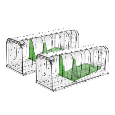 Pest Free Zone Clear Live Capture Mouse Trap 2 Pack | PFZ009412