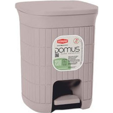 Domus Small Pedal Bin Dustbin 6 Litre - Grey | 55465