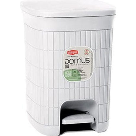 Domus Large Pedal Bin Dustbin 20 Litre - White | 55466