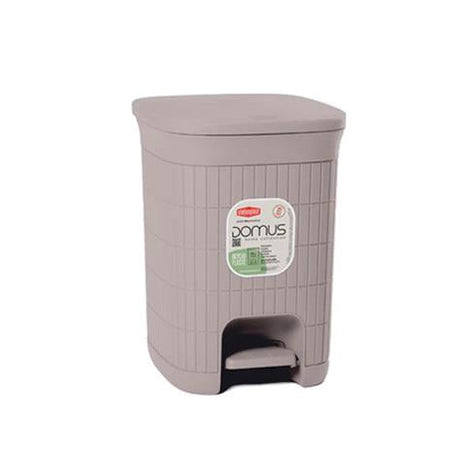 Domus Small Pedal Bin Dustbin 6 Litre - Grey | 55465