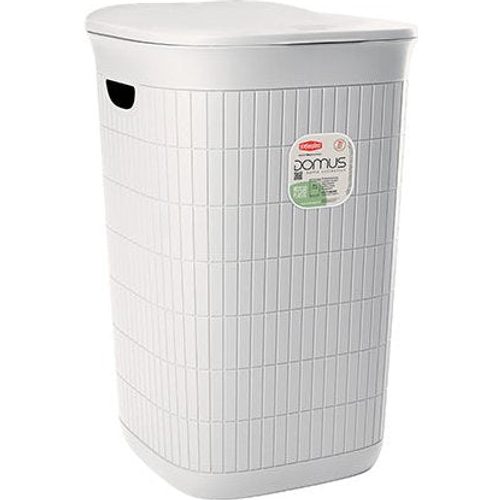 Domus Laundry Hamper with Lid 50 Litre - White | 55469