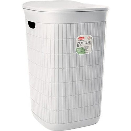 Domus Laundry Hamper with Lid 50 Litre - White | 55469