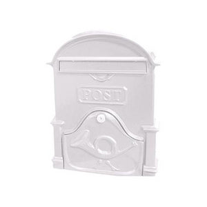Paprika The Brosna A4 Cast Aluminium Letterbox Postbox - Signal White