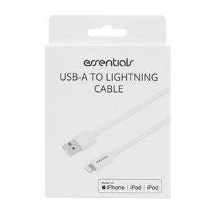 Essentials USB A to Lightning Phone Charging Cable 1 Metre | 1110618