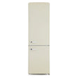 Amica cream retro style fridge freezer with 60/40 split doors and chrome handles, 181cm tall