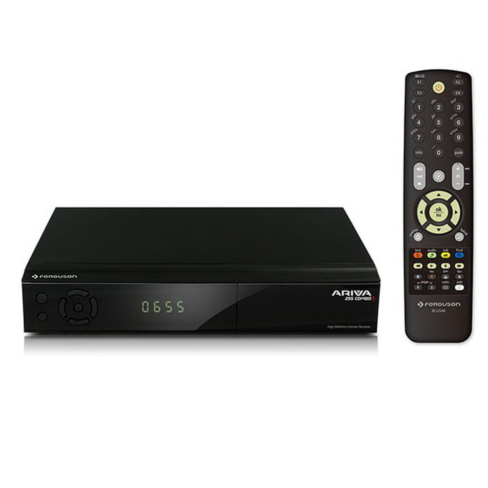 Ferguson Ariva 255 Combo S Full HD 1080p DVB-S2/C/T2 CI Combo Receiver Box - Black