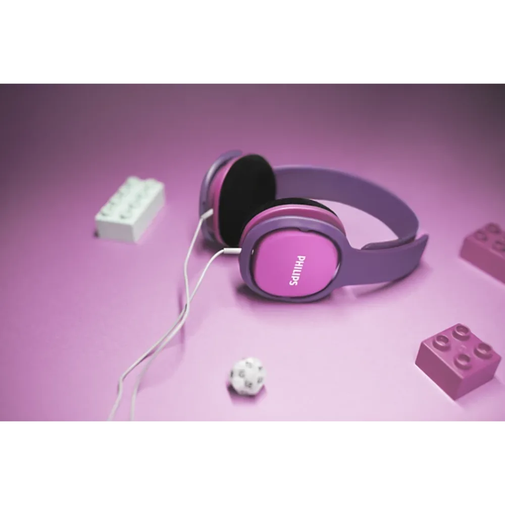 Philips Over Ear Kids Headphones Wired - Pink / Purple | SHK2000PK/00