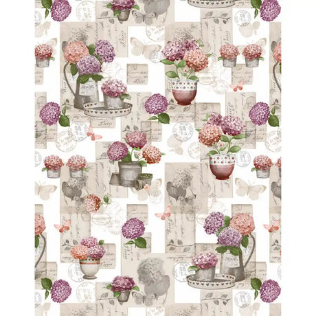Paul Edward Readymade Tablecloth 200cm x 140cm - Hydrangea | 2315H3/03