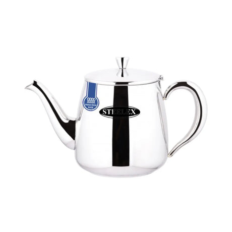 Steelex Chelsea 24oz 800ml Induction Teapot - Stainless Steel | ST/1224D