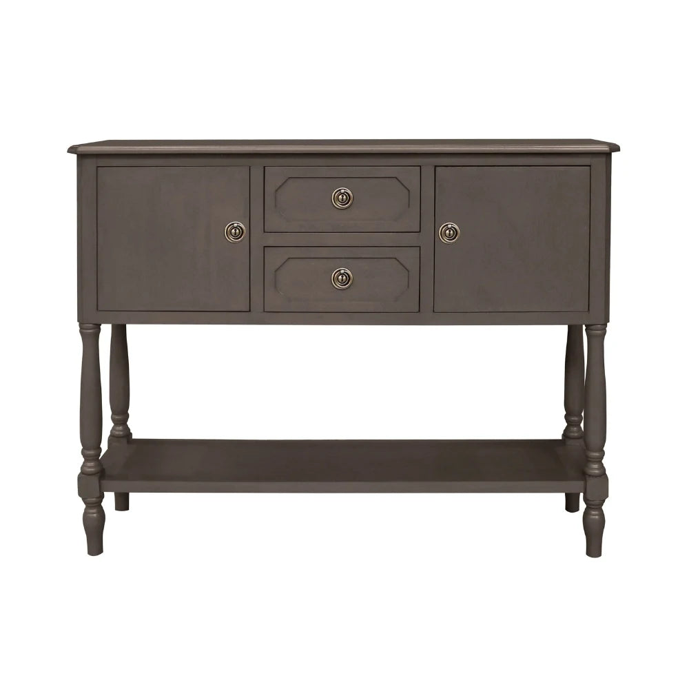 Macquillan 2 Drawer 2 Cupboard Unit - Olive Brown | MQFN345