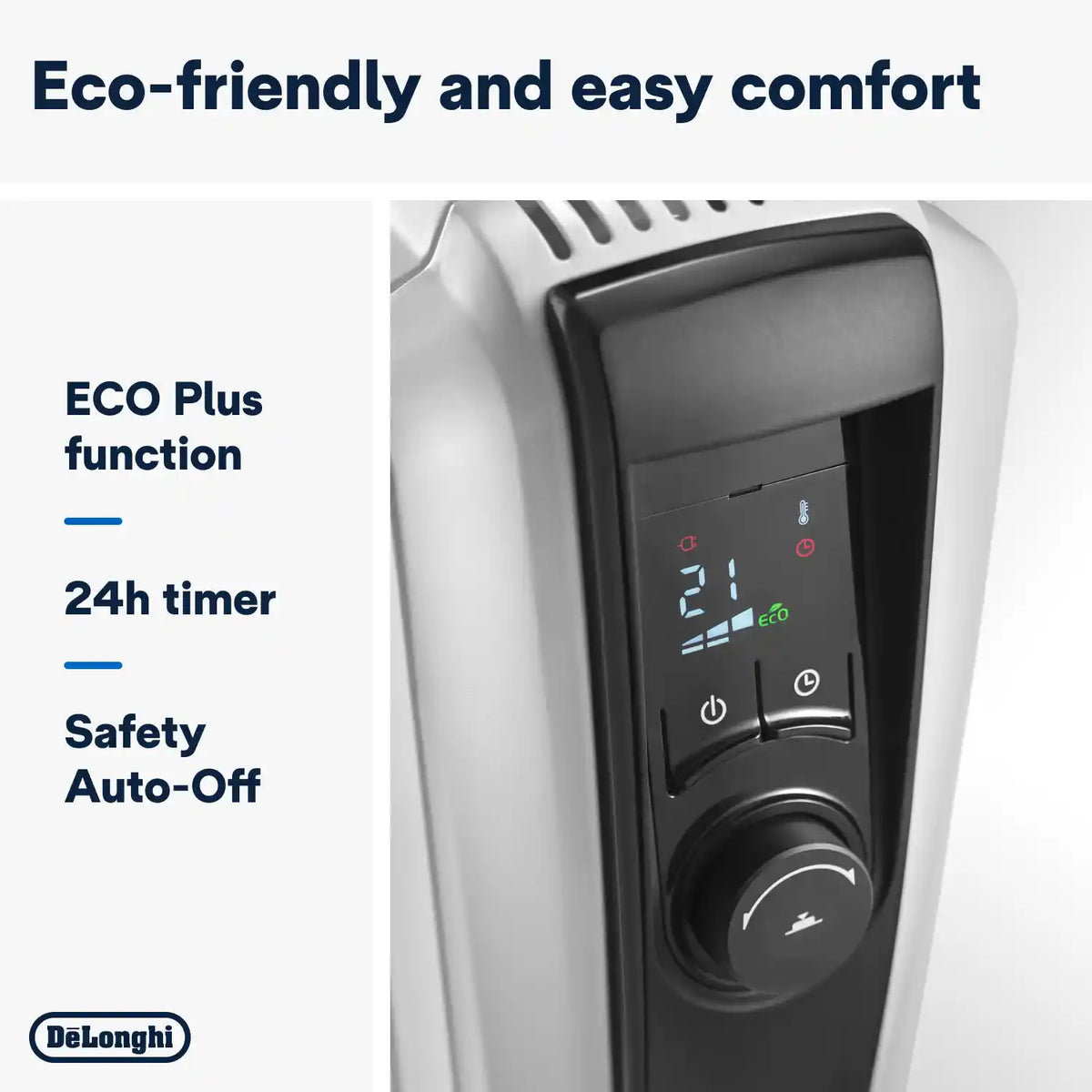 Delonghi Dragon 4 Pro 2kw Radiator with Timer - White | TRDX40820E