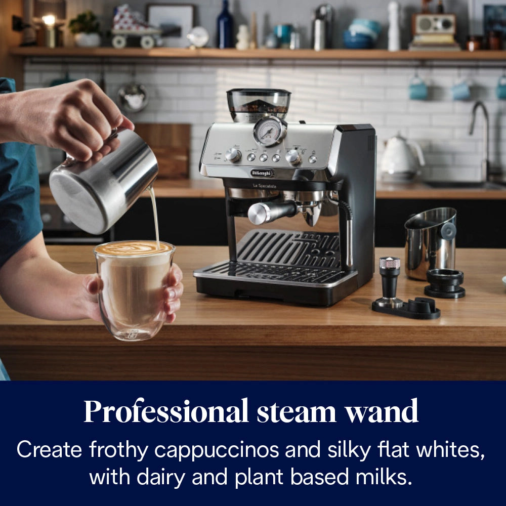 Delonghi La Specialista Arte Manual Bean to Cup Coffee Machine - Black | EC9155.MB