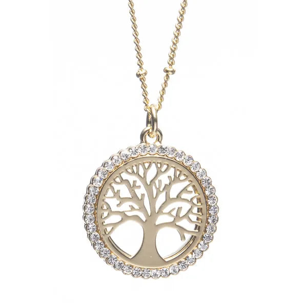 Newgrange Living Tree of Life Pendant - Gold | 600323P