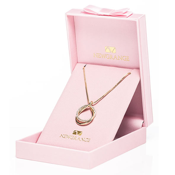 Newgrange Living Diamante Loop Pendant - Gold | 600327P