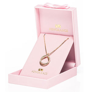 Newgrange Living Diamante Loop Pendant - Gold | 600327P