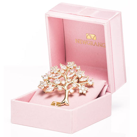 Newgrange Living Tree of Life Brooch - Gold | 600330P