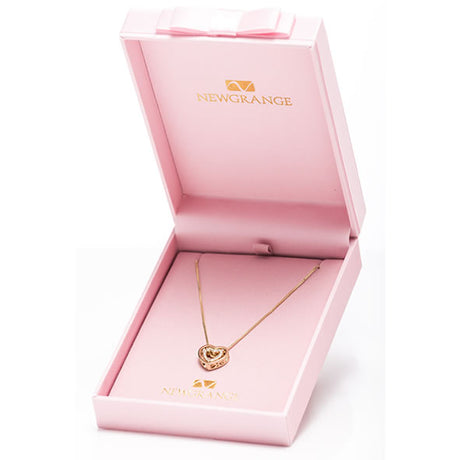 Newgrange Living Heart Intertwined Pendant - Gold | 600340P