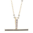 Newgrange Living T Bar Pendant - Gold