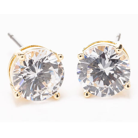 Newgrange Living Large Stone Earrings - Gold | 600343P