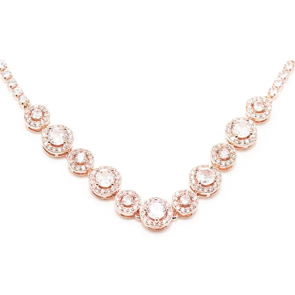 Newgrange Living Diamond Cluster Pendant - Rose Gold | 600375