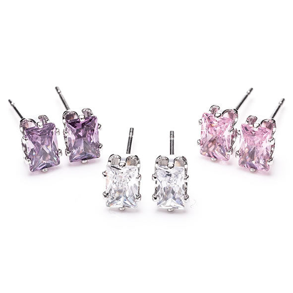 Newgrange Living Multi Diamond Earrings Set of 3 - Silver