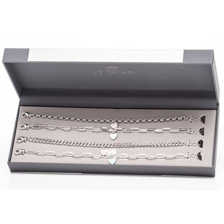Newgrange Living Stackable Bracelet Set - Silver