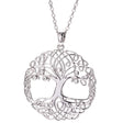 Newgrange Living Large Tree of Life Pendant - Silver