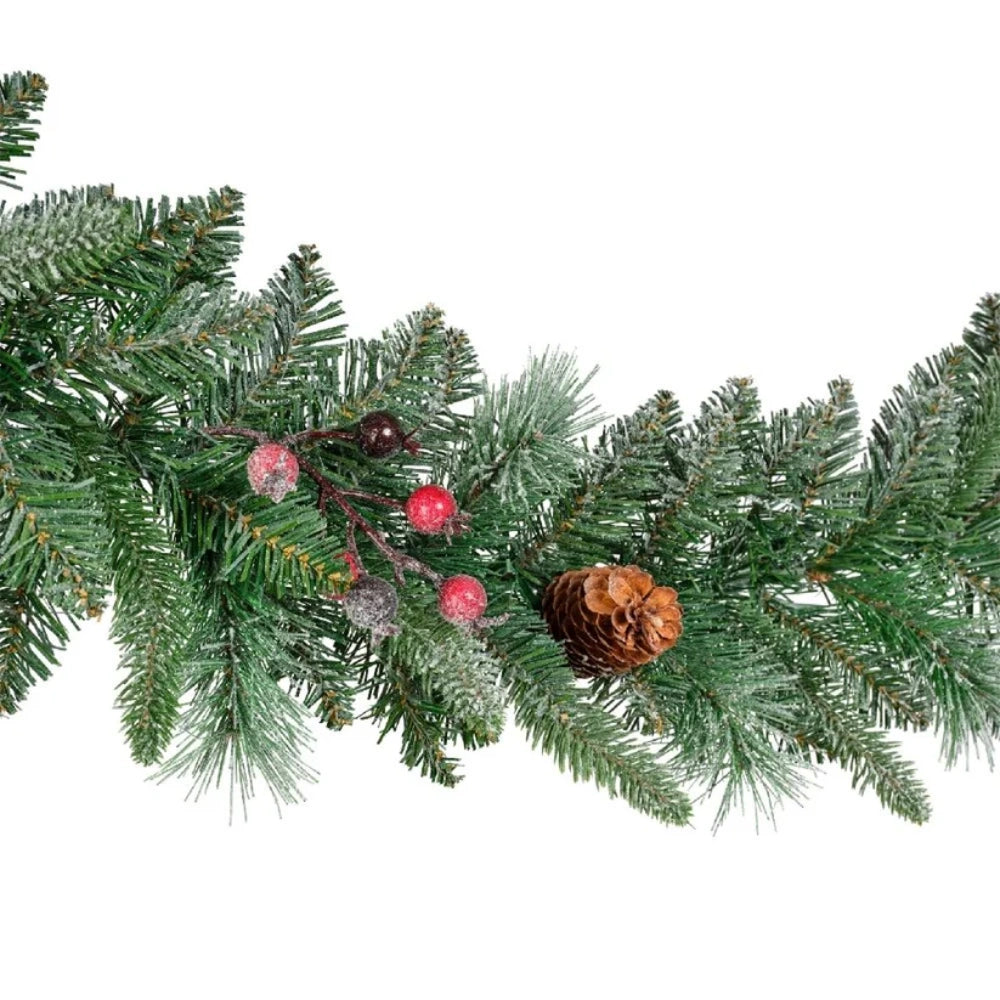 Everlands Frosted Windham Spruce Garland - 9ft | 9681193